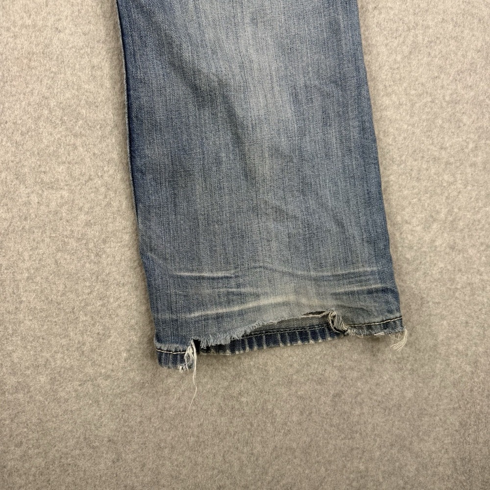 BKE Jeans Mens 34x31 Light Wash Jake Straight Leg Denim Western Whiskering - Picture 6 of 14